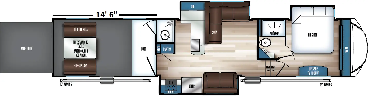 Vengeance Rogue Armored 391T145 Floorplan